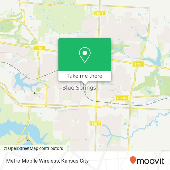 Mapa de Metro Mobile Wireless