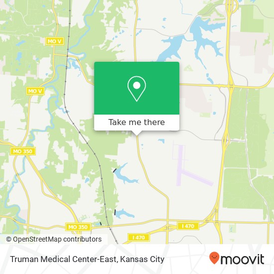 Truman Medical Center-East map