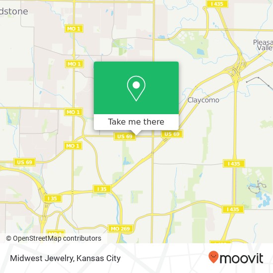 Mapa de Midwest Jewelry