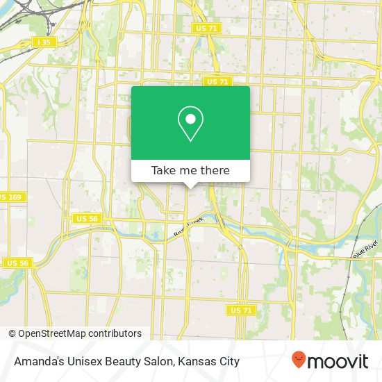 Mapa de Amanda's Unisex Beauty Salon
