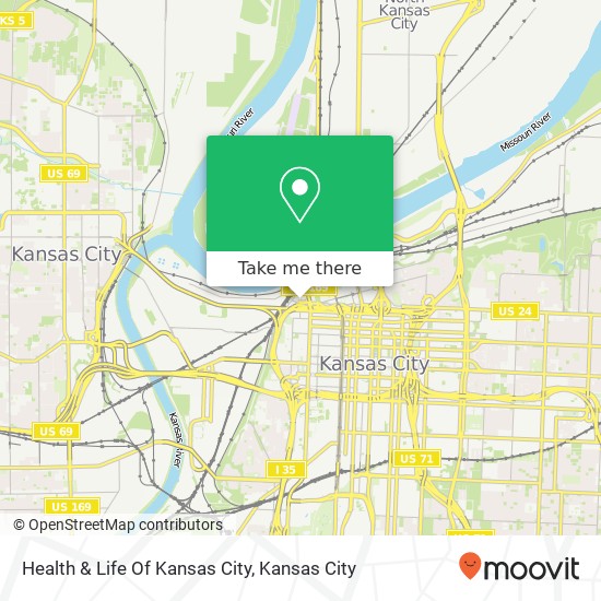 Health & Life Of Kansas City map