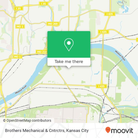 Brothers Mechanical & Cntrctrs map