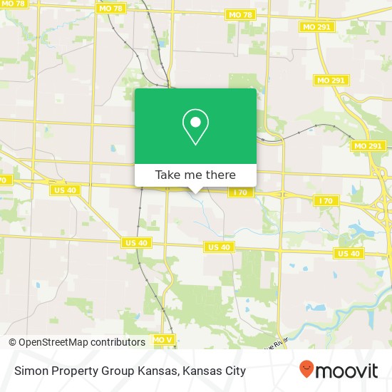 Mapa de Simon Property Group Kansas