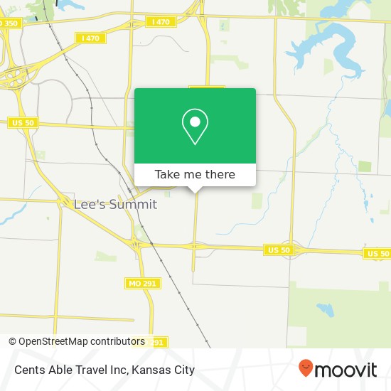 Cents Able Travel Inc map
