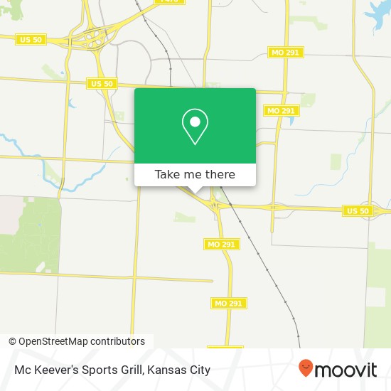 Mc Keever's Sports Grill map