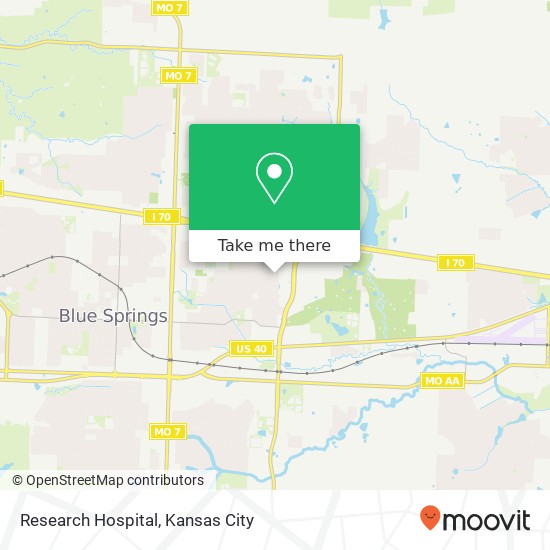 Research Hospital map