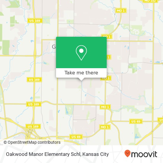 Oakwood Manor Elementary Schl map