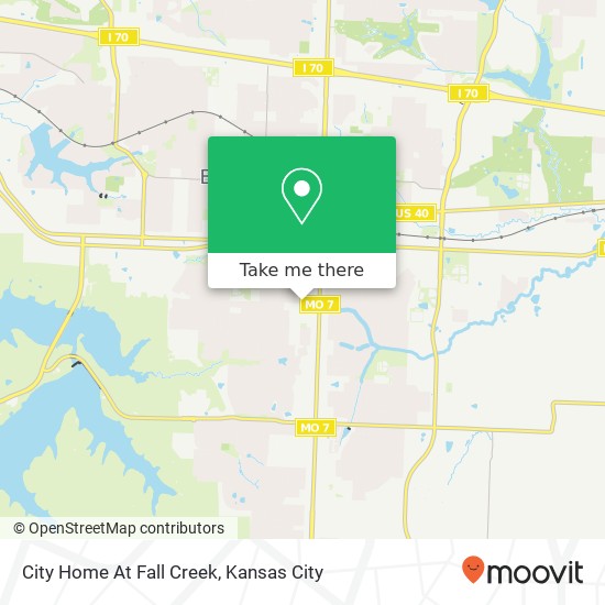 Mapa de City Home At Fall Creek