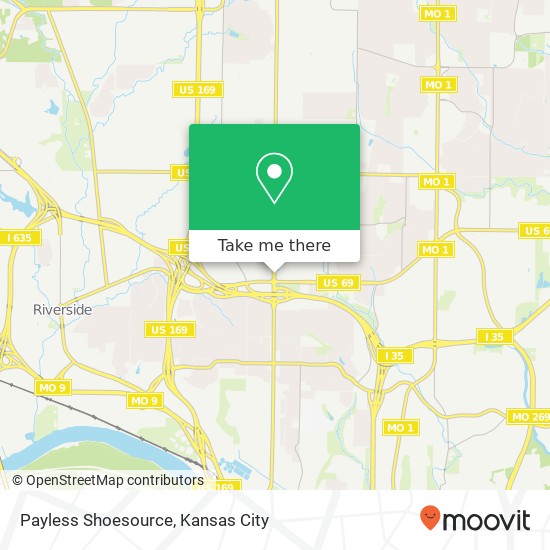 Mapa de Payless Shoesource