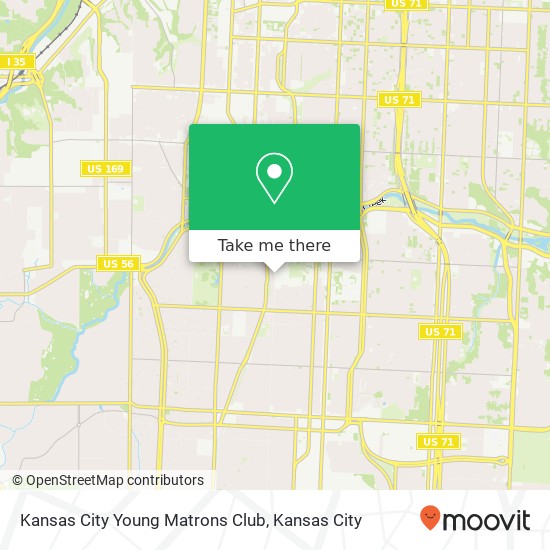 Mapa de Kansas City Young Matrons Club