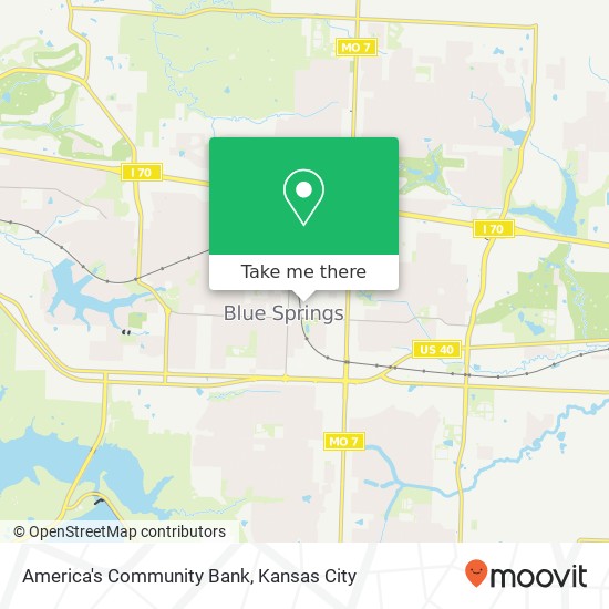 Mapa de America's Community Bank