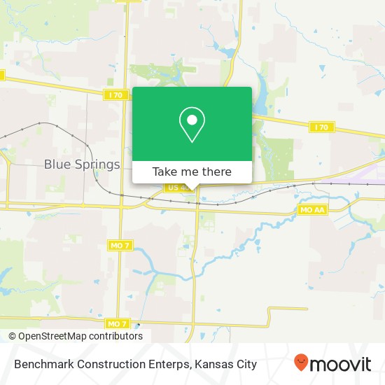 Benchmark Construction Enterps map