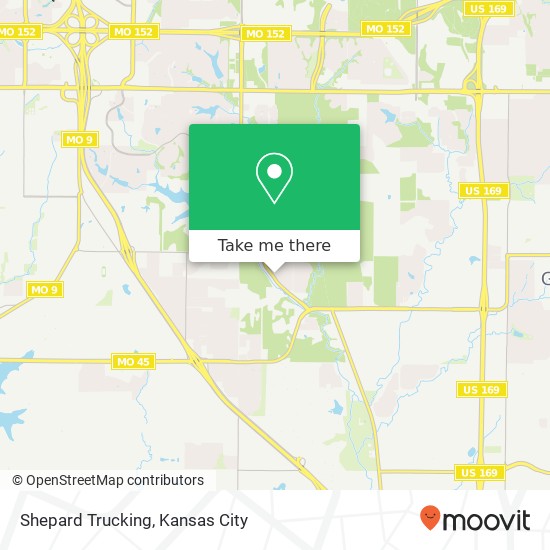 Mapa de Shepard Trucking