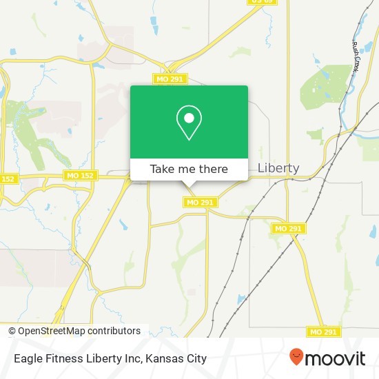 Eagle Fitness Liberty Inc map