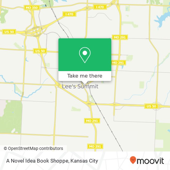 Mapa de A Novel Idea Book Shoppe