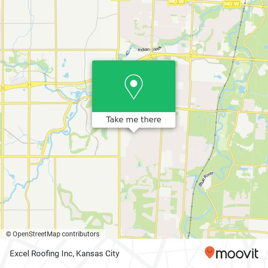 Excel Roofing Inc map