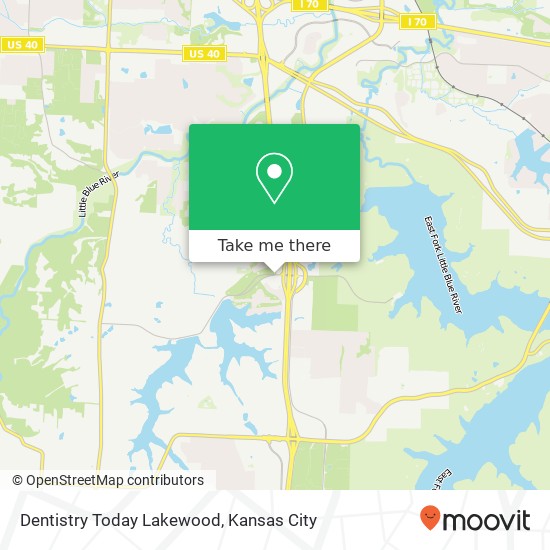 Mapa de Dentistry Today Lakewood