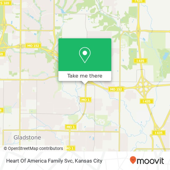 Mapa de Heart Of America Family Svc