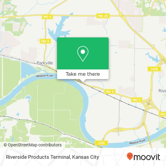 Mapa de Riverside Products Terminal