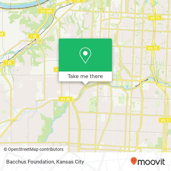 Mapa de Bacchus Foundation