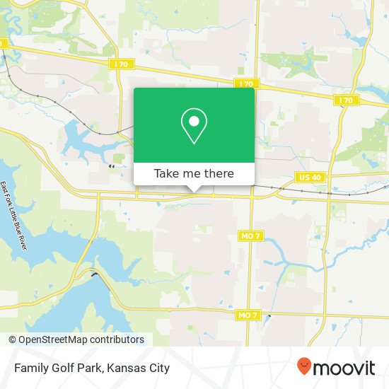 Family Golf Park map