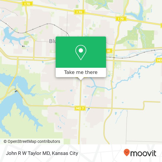 John R W Taylor MD map