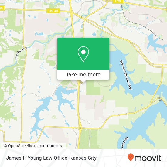 James H Young Law Office map