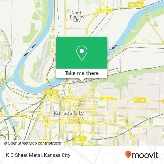 K D Sheet Metal map