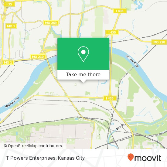 T Powers Enterprises map