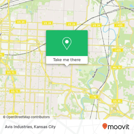 Avis Industries map