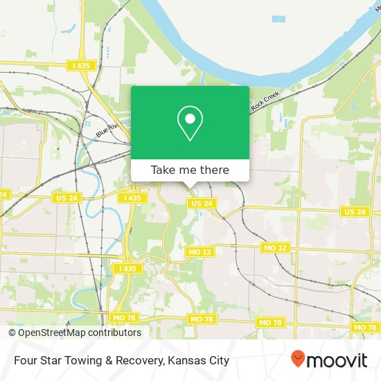 Four Star Towing & Recovery map