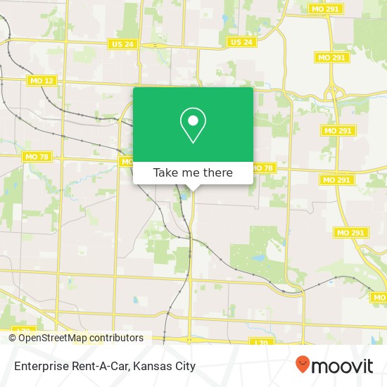 Enterprise Rent-A-Car map