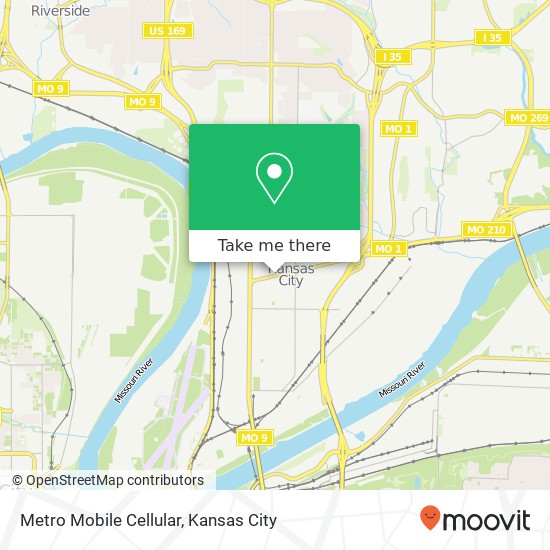 Mapa de Metro Mobile Cellular