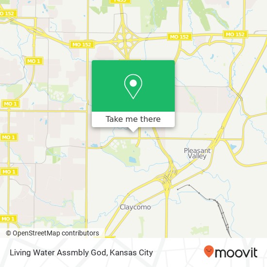 Living Water Assmbly God map