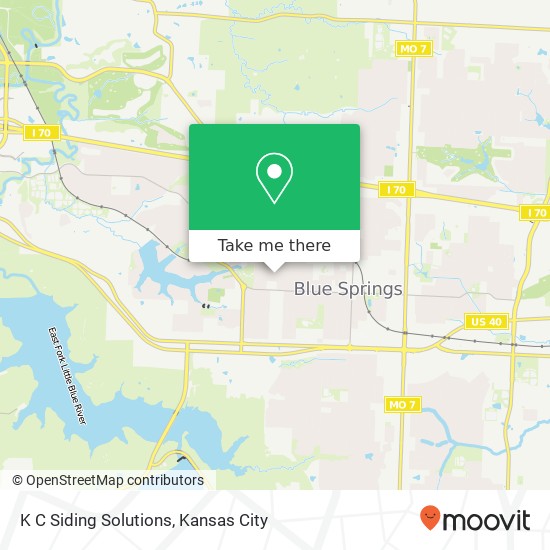 K C Siding Solutions map