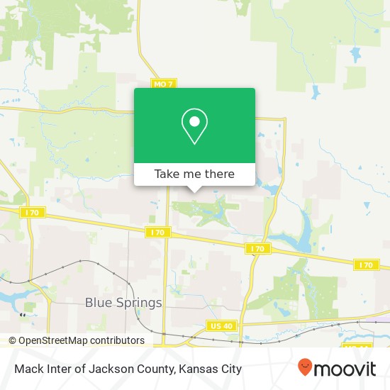 Mapa de Mack Inter of Jackson County