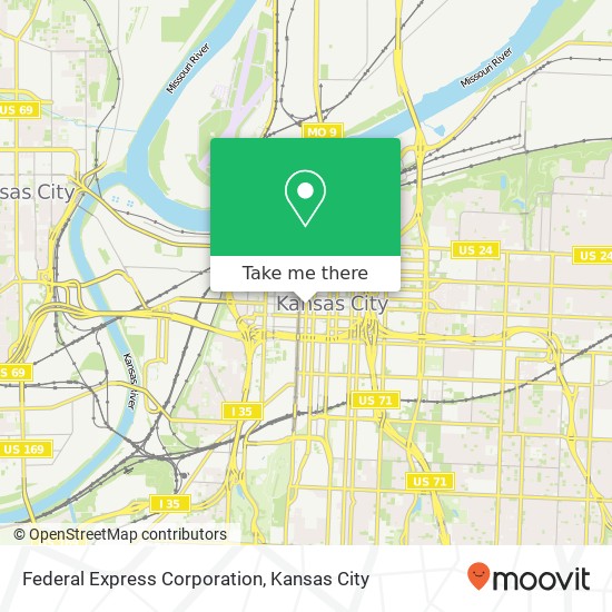 Federal Express Corporation map