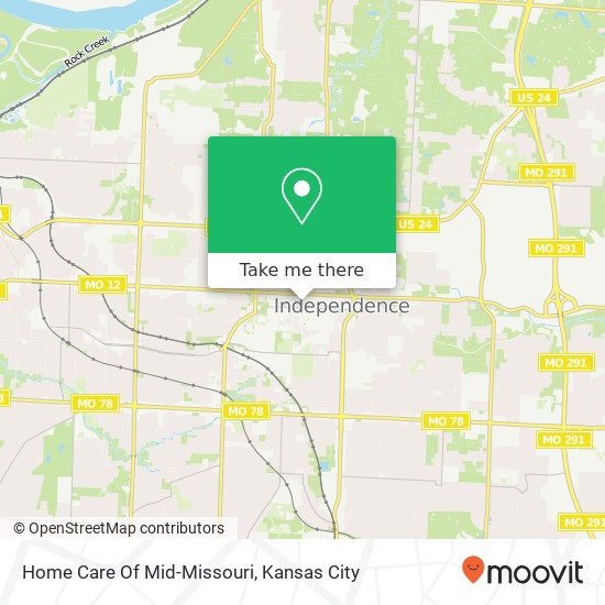 Home Care Of Mid-Missouri map