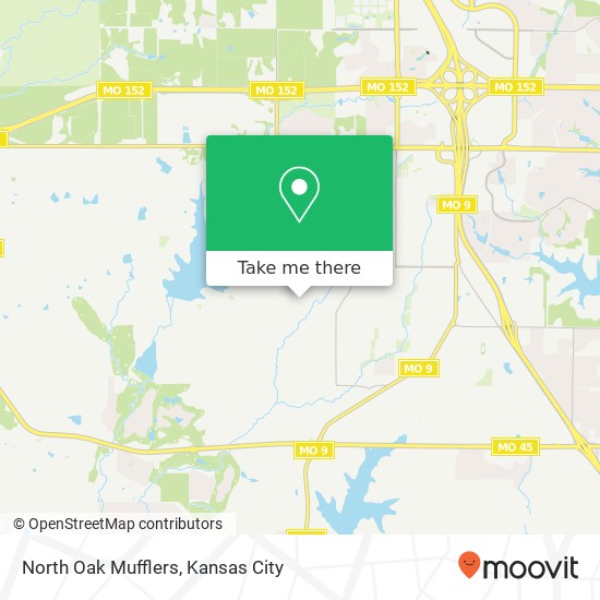 North Oak Mufflers map