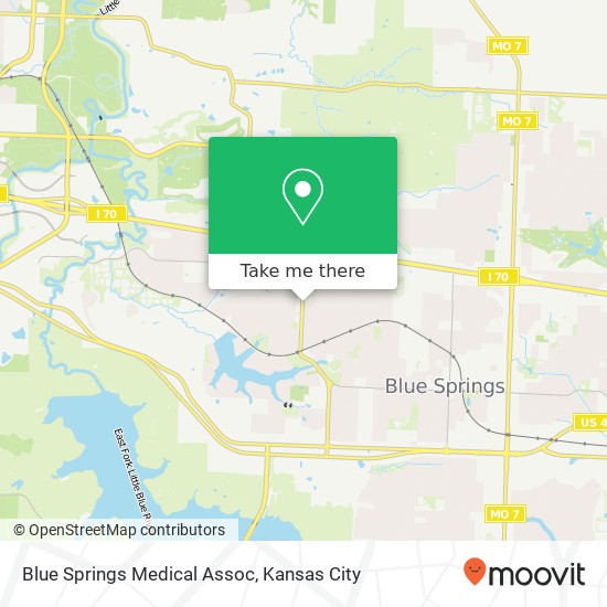 Mapa de Blue Springs Medical Assoc