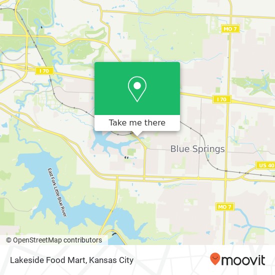 Lakeside Food Mart map