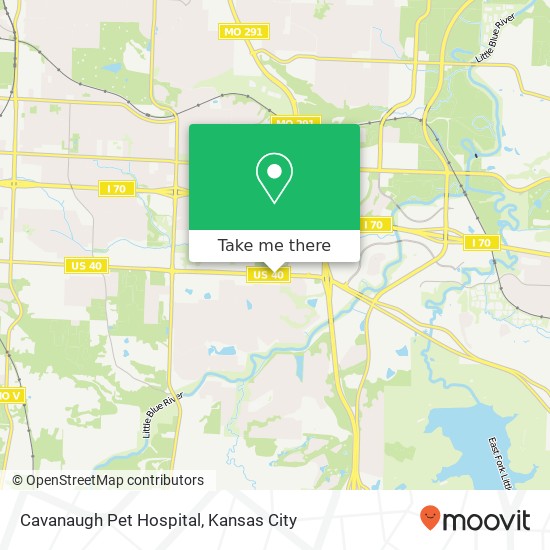 Mapa de Cavanaugh Pet Hospital