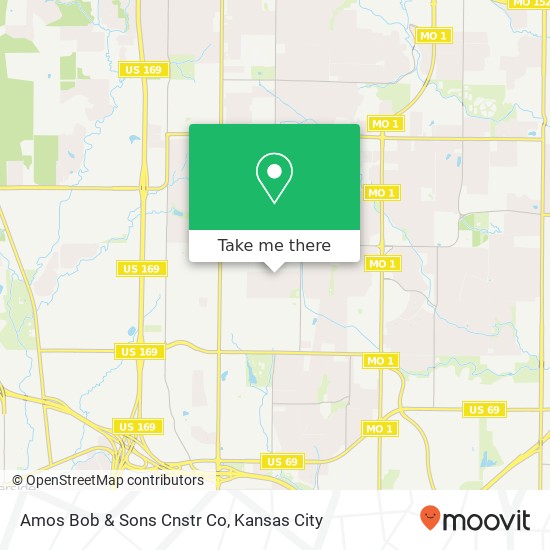 Amos Bob & Sons Cnstr Co map