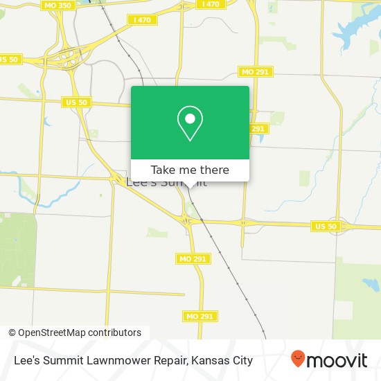 Lee's Summit Lawnmower Repair map