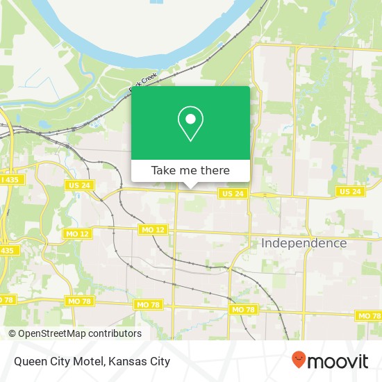 Queen City Motel map