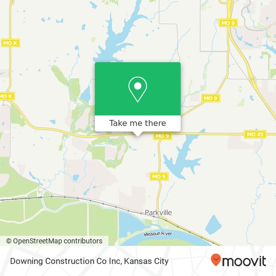 Downing Construction Co Inc map