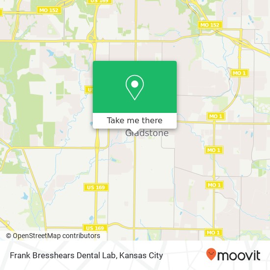 Mapa de Frank Bresshears Dental Lab