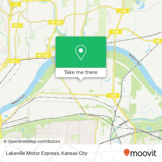 Lakeville Motor Express map