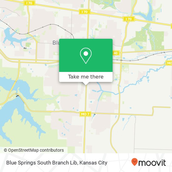 Blue Springs South Branch Lib map