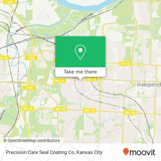 Mapa de Precision Care Seal Coating Co